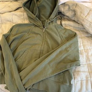 Free people movement cropped zip up hoodie